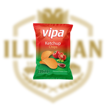 Vipa Chips Ribbed Ketchup 130gr